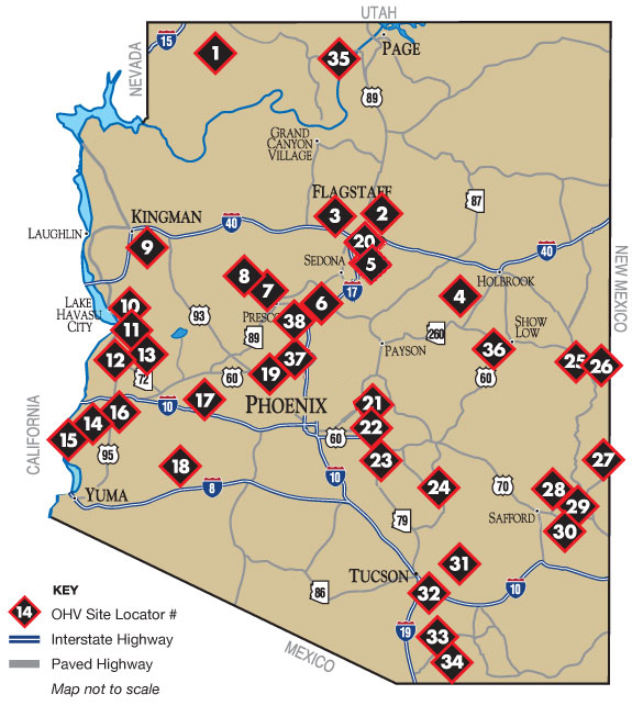 OHV Where To Ride Map 