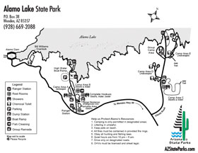 Alamo Lake Campground Map